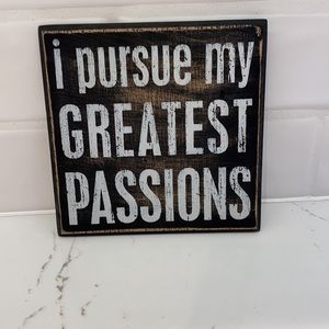 EUC❗️Wood Magnet Sign - Pursue My Passions